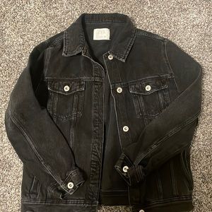 ZARA distressed denim jacket
